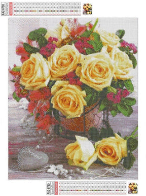Leinwand Diamond Painting Rosen